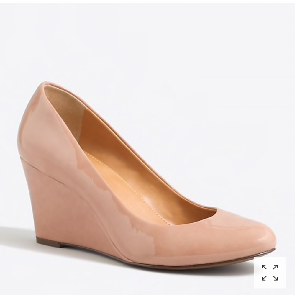 J Crew cream wedges